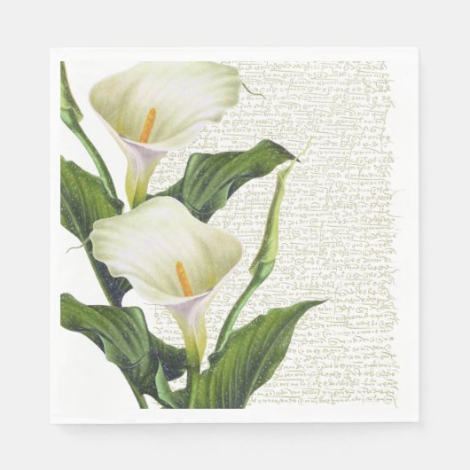 Beauful Calla Lilies Servet (Voorkant)