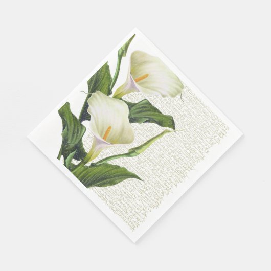 Beauful Calla Lilies Servet (Hoek)