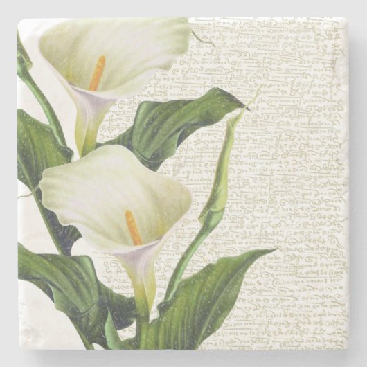 Beauful Calla Lilies Stenen Onderzetter (Voorkant)