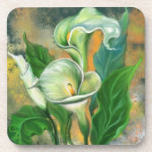 Beauful Calla Lily Flower Beverage Coaster Bier Onderzetter (Voorkant)
