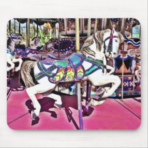 Beauful Carousel Horse Carnival Mousepad Muismat