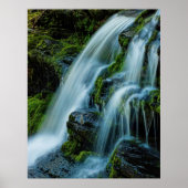 Beauful Cascade Waterfall-Poster Poster (Voorkant)