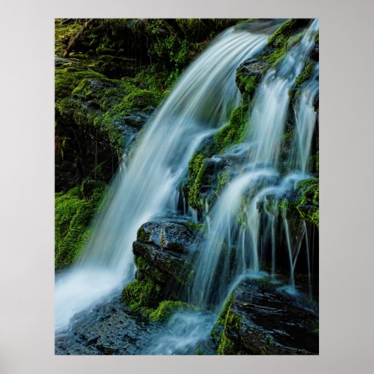 Beauful Cascade Waterfall-Poster Poster (Voorkant)