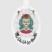 Beauful Catrina Feliz Día de Muertos Ornament (achterkant)