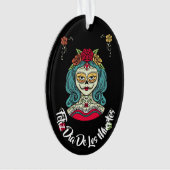 Beauful Catrina Feliz Día de Muertos Ornament (voorkant)