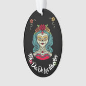 Beauful Catrina Feliz Día de Muertos Ornament (voorkant)