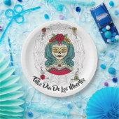 Beauful Catrina Feliz Día de Muertos Papieren Bordje (Feest)
