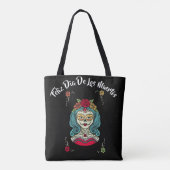 Beauful Catrina Feliz Día de Muertos Tote Bag (Achterkant)