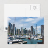 Beauful Chicago Harbour-Briefkaart Briefkaart (Voorkant / Achterkant)