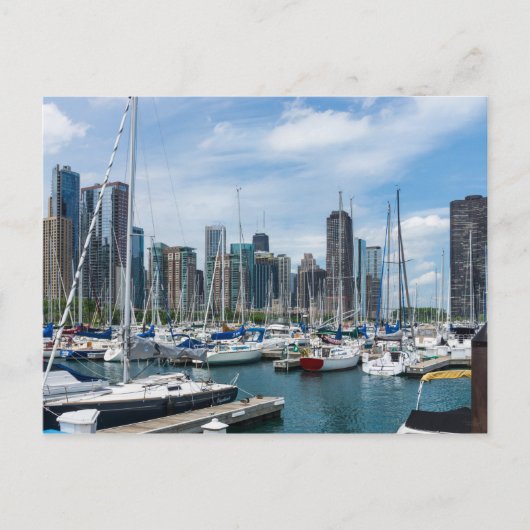 Beauful Chicago Harbour-Briefkaart Briefkaart (Voorkant)