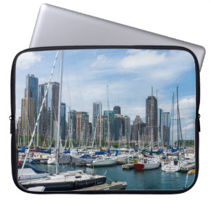 Beauful Chicago Harbour Laptop Sleeve
