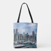 Beauful Chicago Harbour Tote Bag (Achterkant)