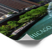 Beauful Chicago Illinois Downtown Uitzicht Poster (Hoek)