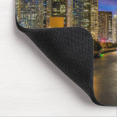 Beauful Chicago River bij Sunset, Illinois Muismat (Hoek)