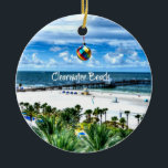 Beauful Clearwater Beach, Florida Keramisch Ornament<br><div class="desc">Clearwater Beach,  Florida..zonneschijn,  vakantie,  plezier,  palmbomen en een zandig strand</div>