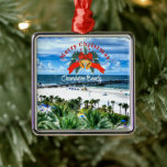 Beauful Clearwater Beach, Florida Metalen Ornament<br><div class="desc">Vrolijk kerstfeest van Clearwater Beach,  Florida... zonneschijn,  vakantie,  plezier,  palmbomen en een zandstrand</div>