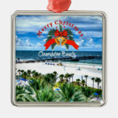 Beauful Clearwater Beach, Florida Metalen Ornament (Voorkant)