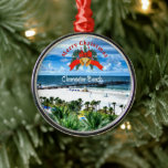 Beauful Clearwater Beach, Florida Metalen Ornament<br><div class="desc">Vrolijk kerstfeest van Clearwater Beach,  Florida... zonneschijn,  vakantie,  plezier,  palmbomen en een zandstrand</div>