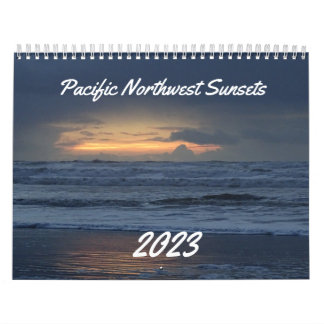 Beauful Coastal Washington Ocean Sunset Foto Ca Kalender