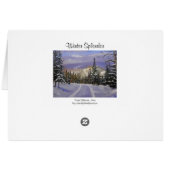 Beauful Colorado Mountain Snow Scene (Achterkant Horizontaal)