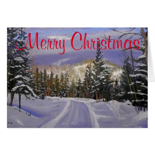 Beauful Colorado Mountain Snow Scene (Voorkant Horizontaal)