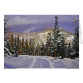 Beauful Colorado Mountain Snow Scene