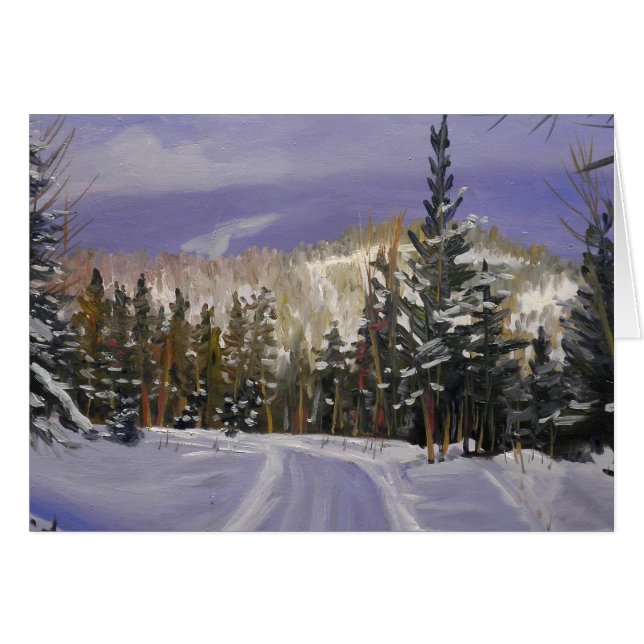 Beauful Colorado Mountain Snow Scene (Voorkant Horizontaal)