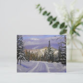 Beauful Colorado Mountain Snow Scene Briefkaart (Staand voorkant)