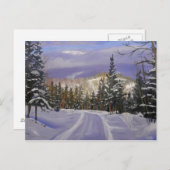 Beauful Colorado Mountain Snow Scene Briefkaart (Voorkant / Achterkant)