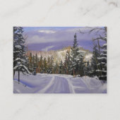 Beauful Colorado Mountain Snow Scene Visitekaartje (Voorkant)
