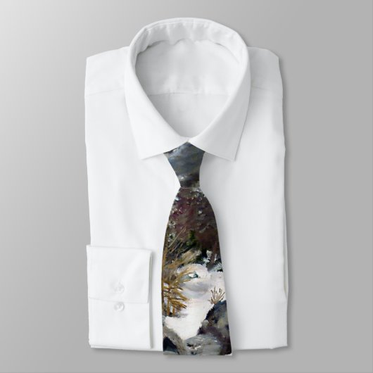 Beauful Colorado Winter Stream Stropdas (Gebonden)