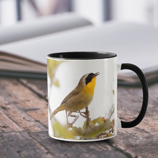 Beauful Common Yellowkeel Warbler Songbird Mok