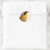 Beauful Common Yellowkeel Warbler Songbird Ronde Sticker (Tas)
