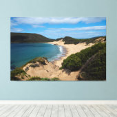 Beauful Crescent Bay Beach Tasmania Australië Canvas Afdruk (Insitu (Houten vloer))