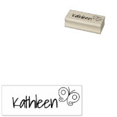 Beauful Cute Butterfly Handtekening Name Custom Rubberstempel (Gestempeld)
