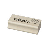 Beauful Cute Butterfly Handtekening Name Custom Rubberstempel (Stempel)
