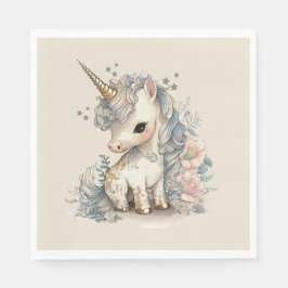 Beauful Cute Unicorn Birthday Servet