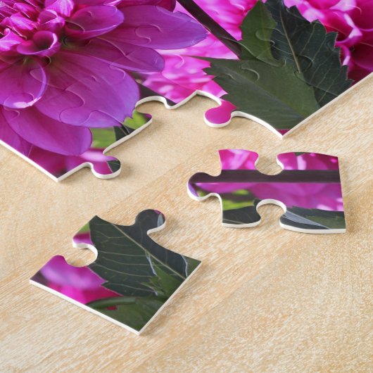Beauful Dahlias Moederdag Puzzle Legpuzzel (Zijkant)