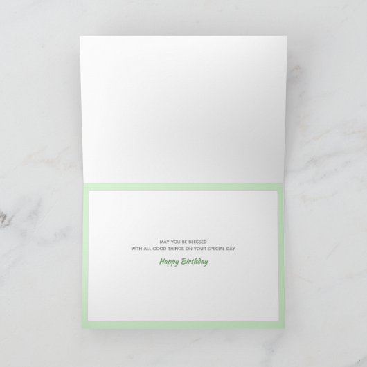 Beauful Daisies Birthday Blessings Kaart (Binnen)