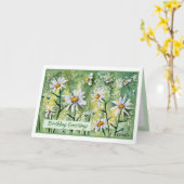 Beauful Daisies Birthday Blessings Kaart (Gele Bloem)