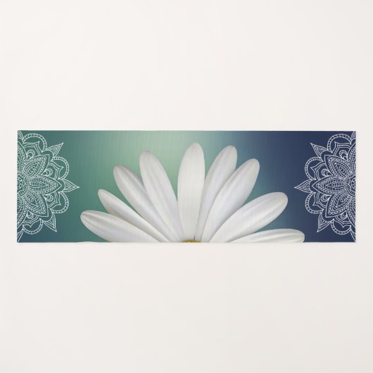 Beauful Daisy Colored Mandala Yoga Mat (Voorkant (horizontaal))