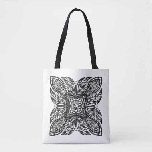 Beauful Decor Square Doodle 2 Tote Bag (Voorkant)