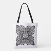 Beauful Decor Square Doodle 2 Tote Bag (Achterkant)