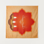 Beauful Diwali Tapestry Wandkleed (Voorkant (horizontaal))