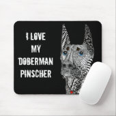 Beauful Doberman Pinscher Muismat (Met muis)