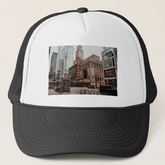 Beauful Downtown Chicago Illinois Trucker Pet (Voorkant)