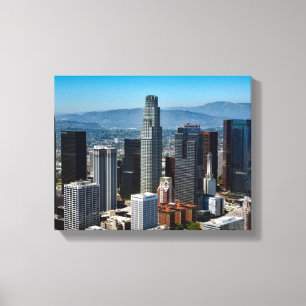 Beauful Downtown Los Angeles California Skyline Canvas Afdruk
