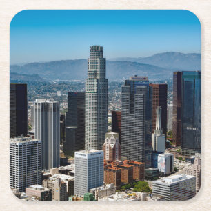Beauful Downtown Los Angeles California Skyline Kartonnen Onderzetters