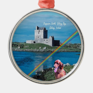Beauful Dunguaire Castle Uitzicht Galway Bay Ierla Metalen Ornament