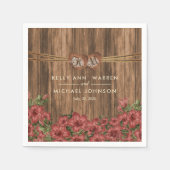 Beauful Dusty Roos Lily Flowers Servetten (Voorkant)